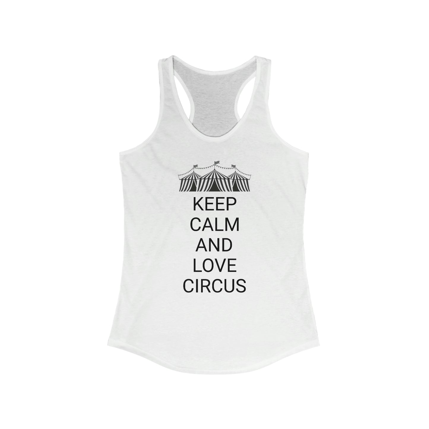 Women's Keep Calm and Love Circus Tank