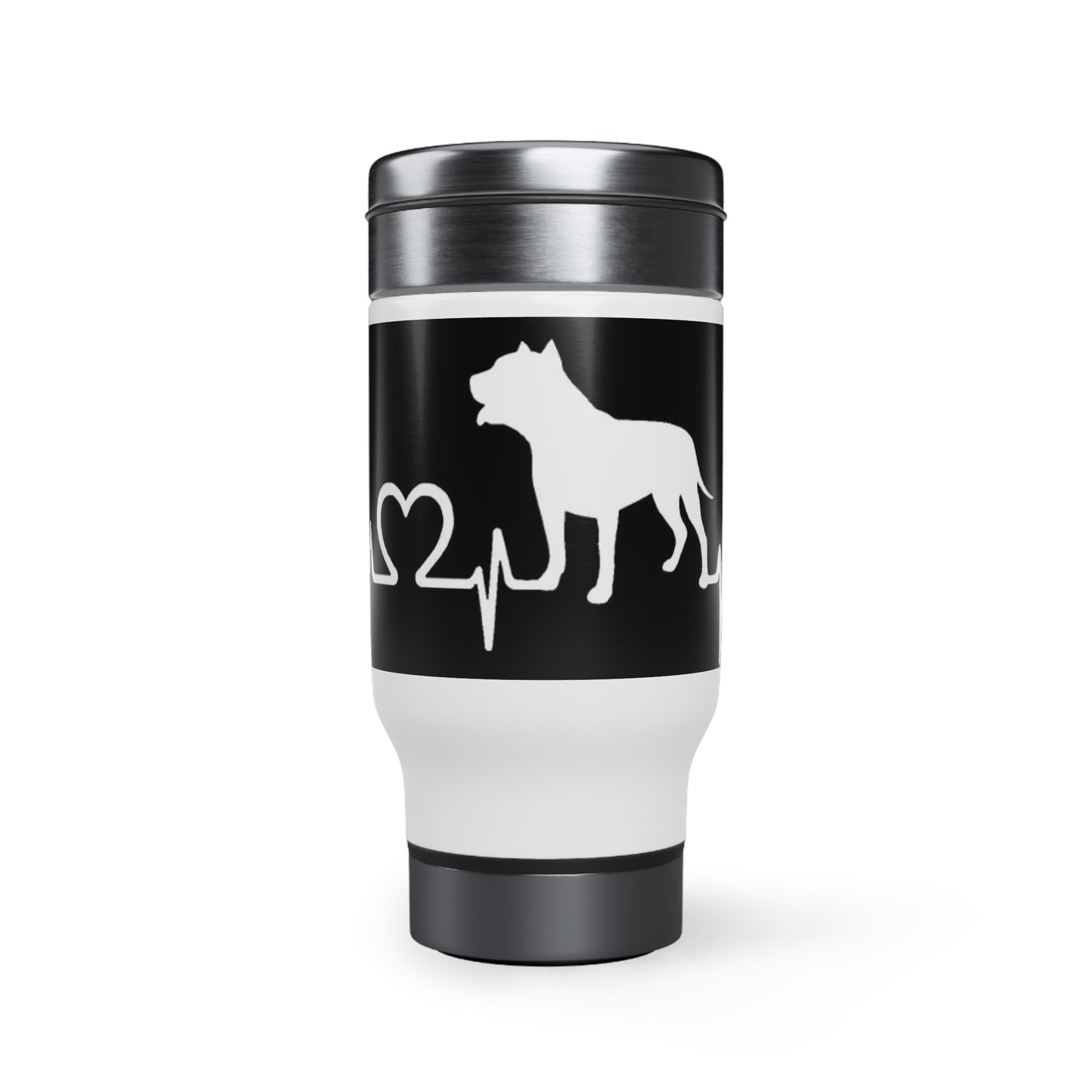 Pitbull Stainless Steel Travel Mug with Handle, 14oz