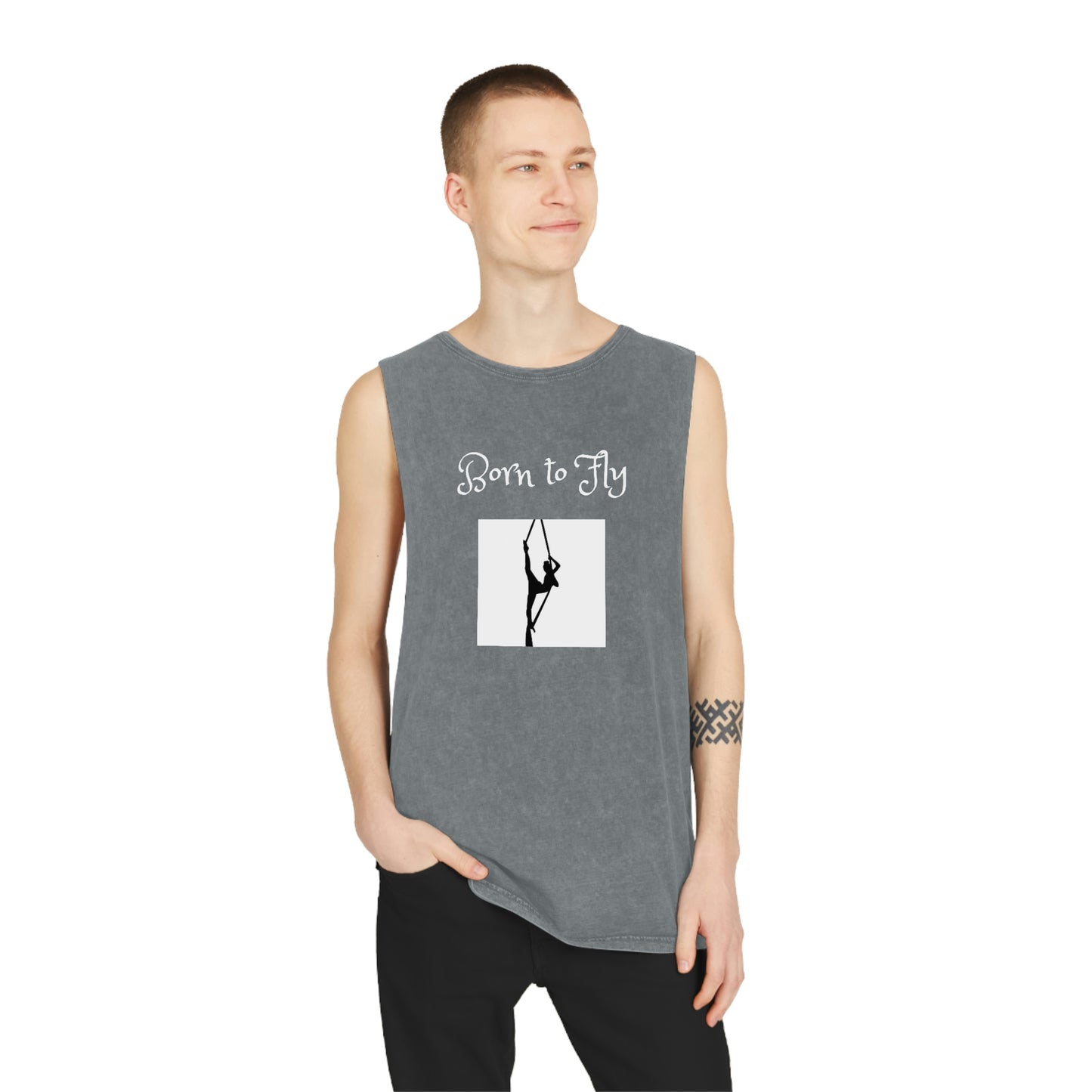 Born to Fly Stonewash Tank Top