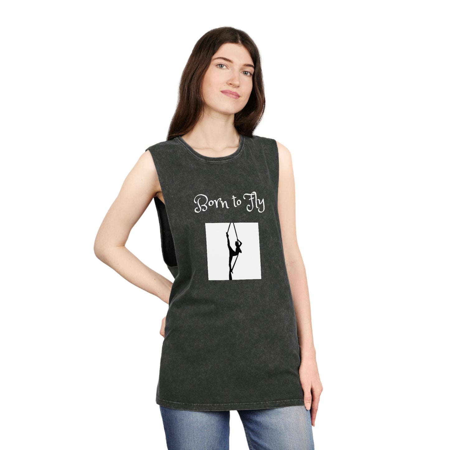 Born to Fly Stonewash Tank Top