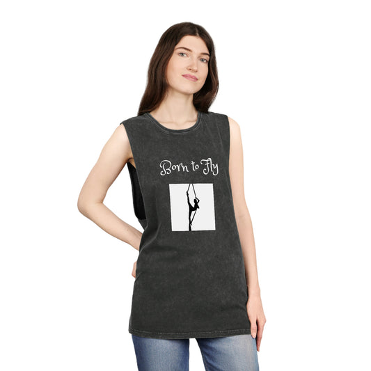 Born to Fly Stonewash Tank Top