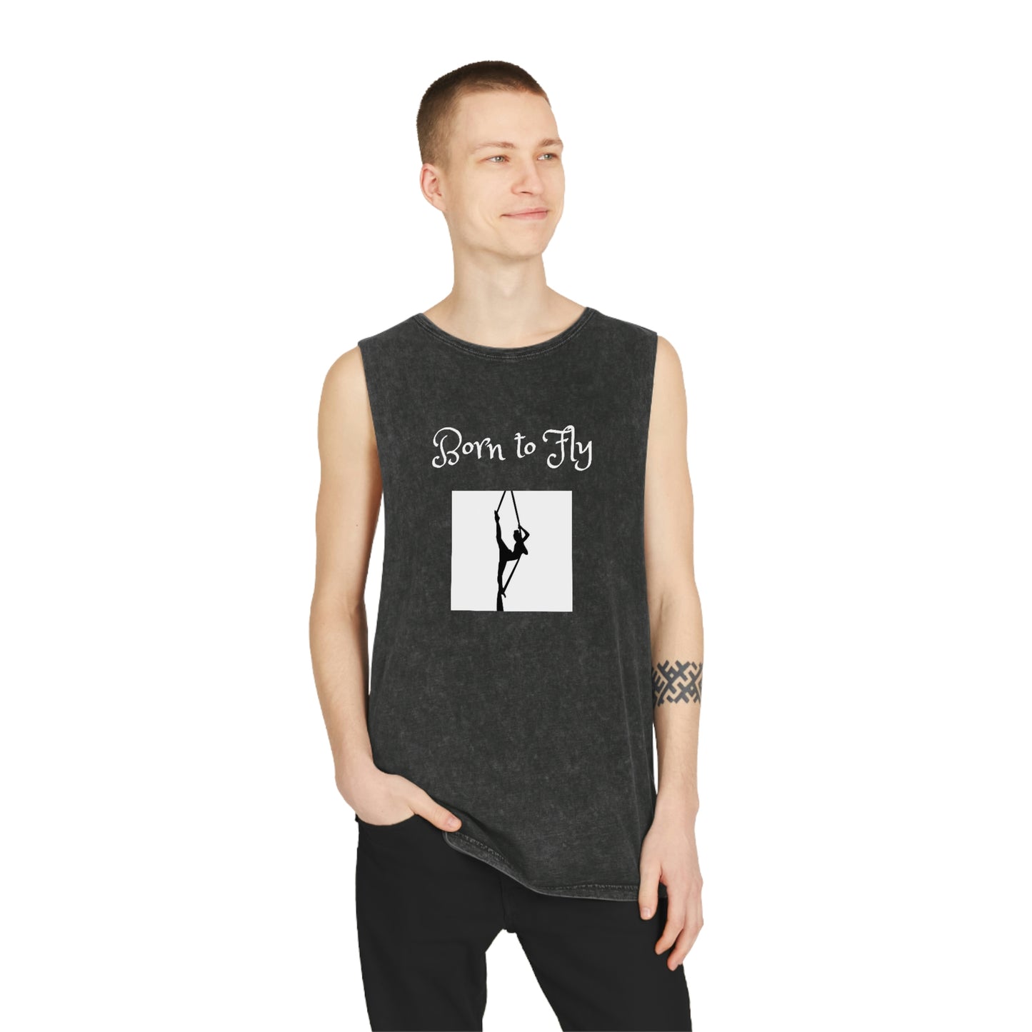 Born to Fly Stonewash Tank Top
