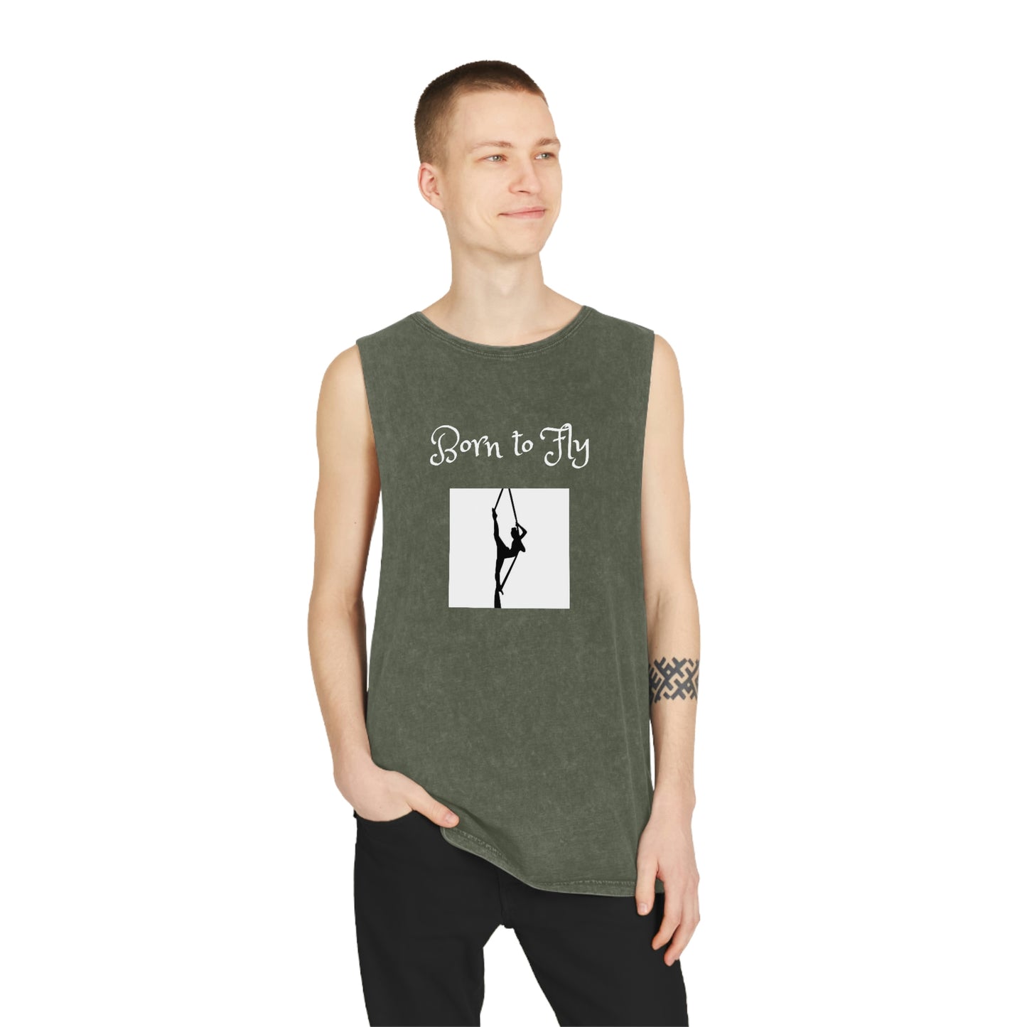 Born to Fly Stonewash Tank Top
