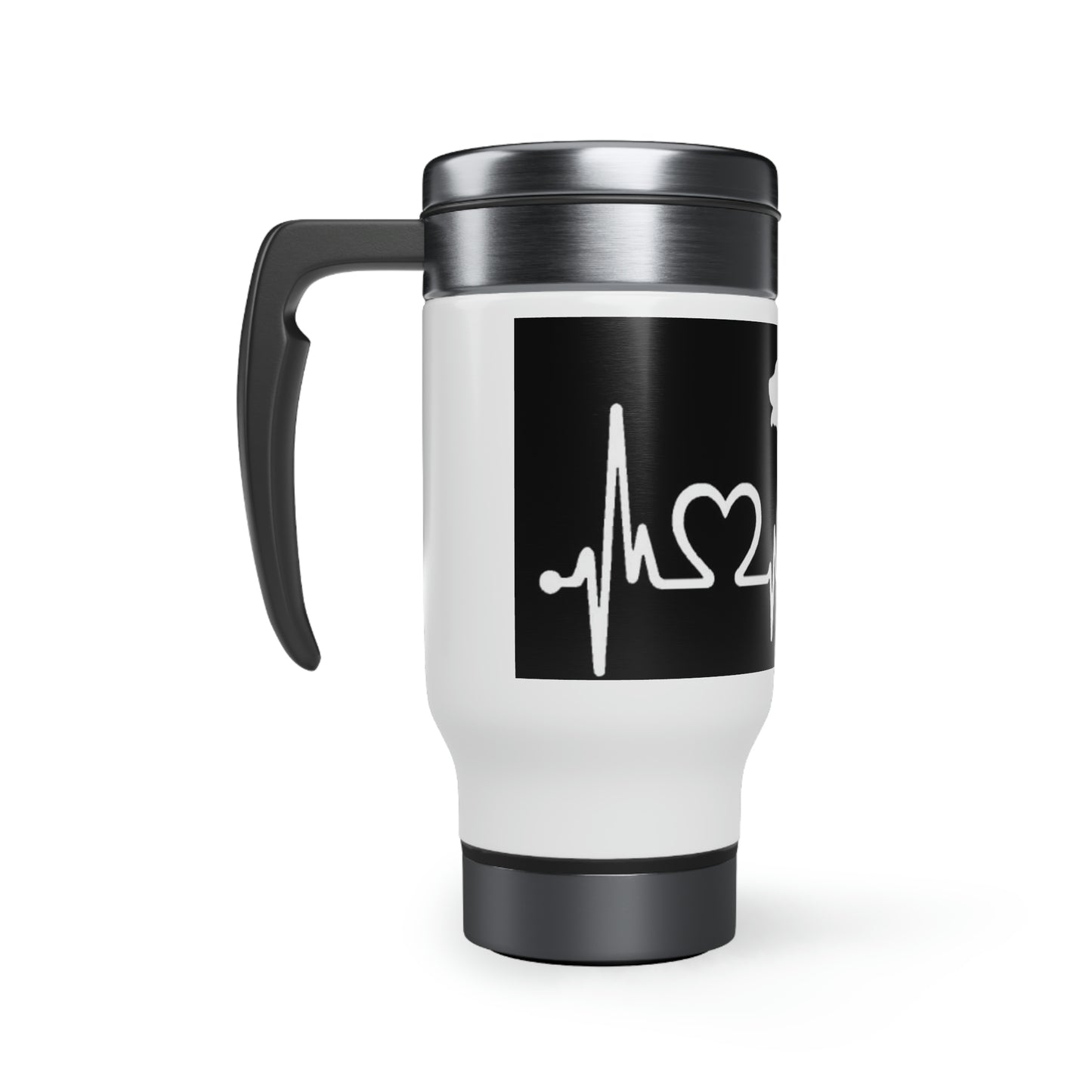 Pitbull Stainless Steel Travel Mug with Handle, 14oz