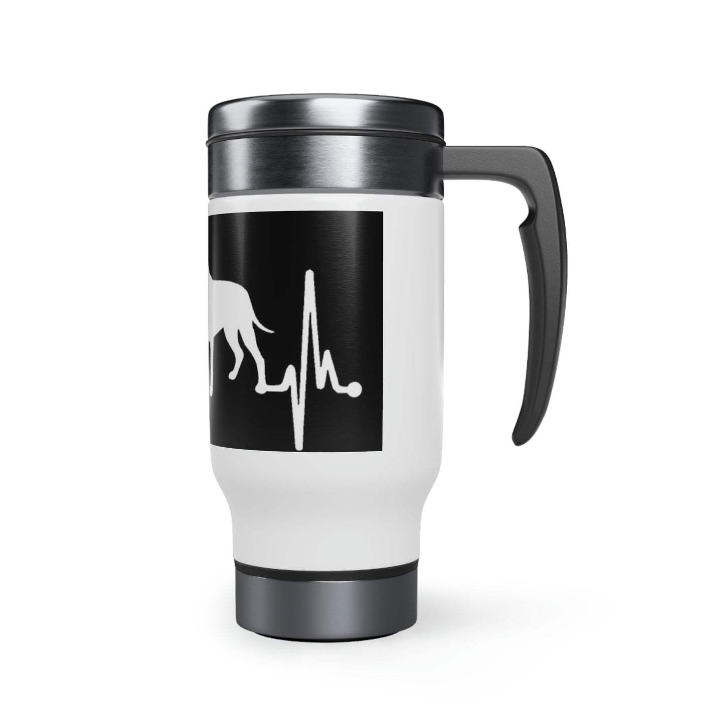 Pitbull Stainless Steel Travel Mug with Handle, 14oz