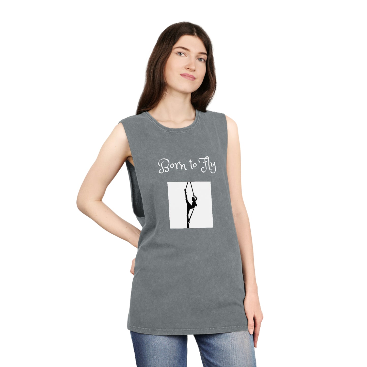 Born to Fly Stonewash Tank Top
